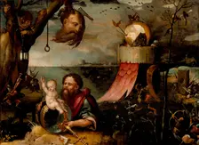 Saint Christopher and the Christ Child, c1550. Creator: Jan Mandyn