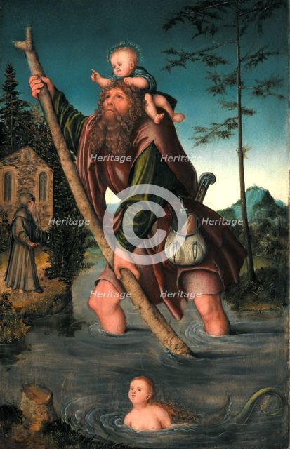 Saint Christopher, between 1518 and 1520. Creator: Lucas Cranach the Elder.