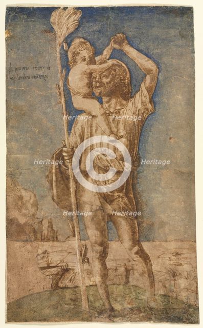 Saint Christopher, c.1500. Creator: Andrea Mantegna (Italian, 1431-1506).