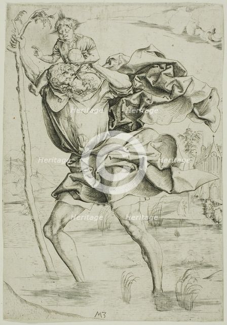 Saint Christopher, c. 1500. Creator: Master MZ.
