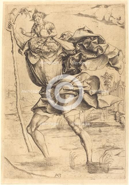 Saint Christopher, c. 1500. Creator: Master MZ.