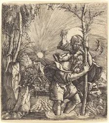 Saint Christopher, c. 1515/1520. Creator: Albrecht Altdorfer