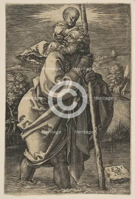 Saint Christopher Facing Left (copy).n.d. Creator: Unknown.