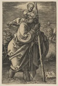 Saint Christopher Facing Left (copy).n.d. Creator: Unknown