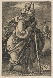 Saint Christopher Facing Left (copy).n.d. Creator: Unknown