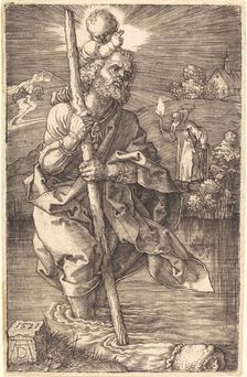Saint Christopher Facing Right, 1521. Creator: Albrecht Durer