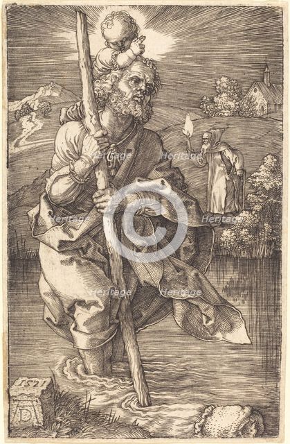 Saint Christopher Facing Right, 1521. Creator: Albrecht Durer.