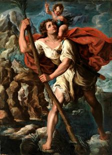 Saint Christopher, late 16th-early 17th century. Creator: Orazio Borgianni