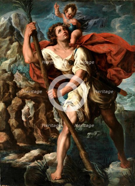 Saint Christopher, late 16th-early 17th century. Creator: Orazio Borgianni.