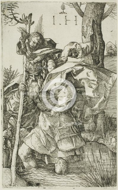 Saint Christopher, n.d. Creator: Hieronymus Hopfer.