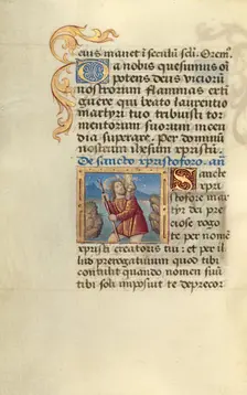 Saint Christopher; Poncher Hours, about 1500. Creator: Master of Jacques de Besancon