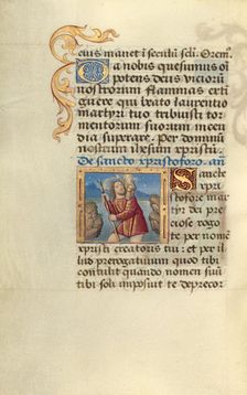 Saint Christopher; Poncher Hours, about 1500. Creator: Master of Jacques de Besancon