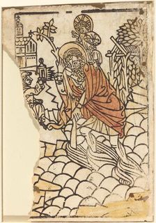 Saint Christopher [recto], c. 1450/1470. Creator: Unknown