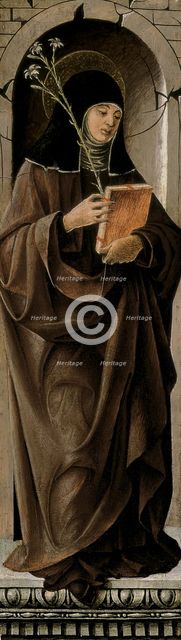 Saint Claire, 1470. Creator: Francesco del Cossa.