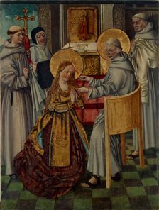 Saint Clare enters the cloister, c. 1500