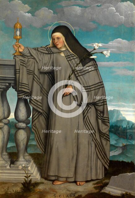 Saint Clare of Assisi, 1548. Creator: Moroni, Giovan Battista (1520/25-1578).