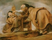 Saint Clare of Assisi, 1620. Creator: Rubens, Pieter Paul (1577-1640)