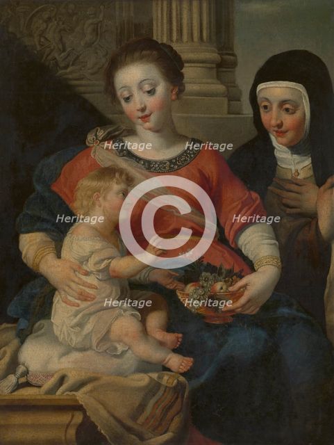 Saint Clare of Assisi Adoring Jesus. Creator: Gerard Seghers.