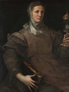 Saint Clare of Assisi, c1530. Creator: Mazzola Bedoli, Girolamo (c. 1500-1569)