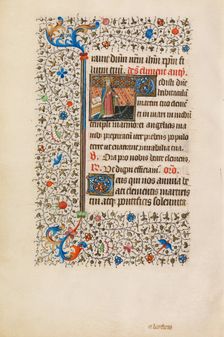 Saint Clement with an Anchor; Book of Hours, about 1440-1450. Creator: Workshop of the Bedford Master