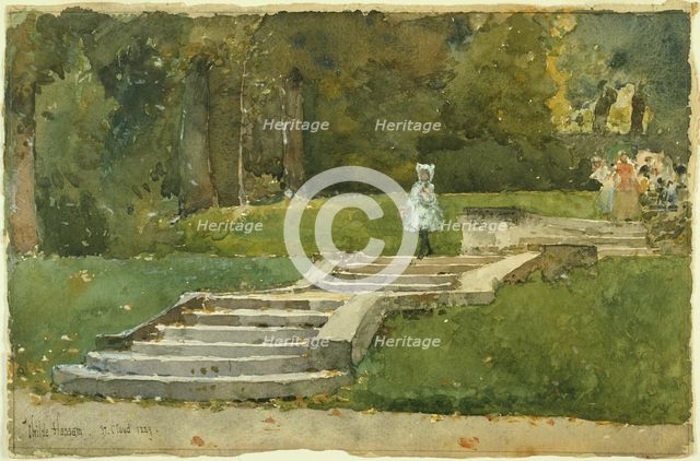 Saint-Cloud, 1889. Creator: Frederick Childe Hassam.