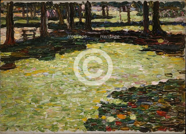 Saint-Cloud Park, Clearing, c 1907. Creator: Kandinsky, Wassily Vasilyevich (1866-1944).