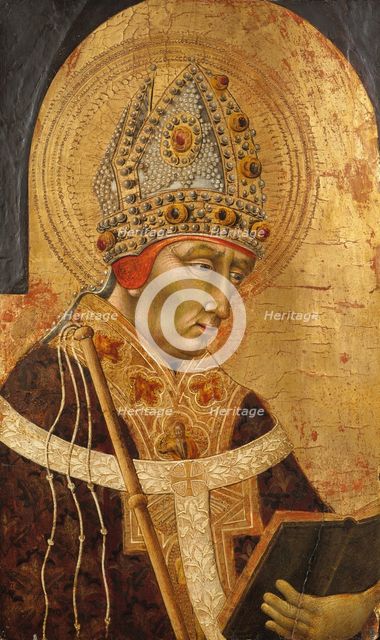 Saint Ambrose, 1465-70. Creator: Giovanni di Paolo.
