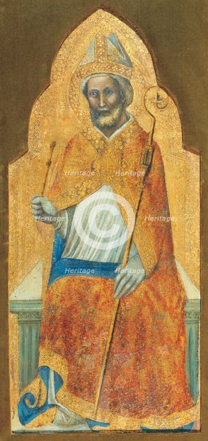 Saint Ambrose, Archbishop of Milan, ca 1345.
