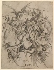 Saint Anthony Tormented by Demons, late 15th century. Creator: Master FVB