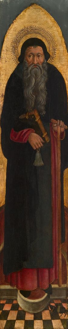 Saint Anthony Abbot from an Augustinian altarpiece, 1450/75. Creator: Unknown