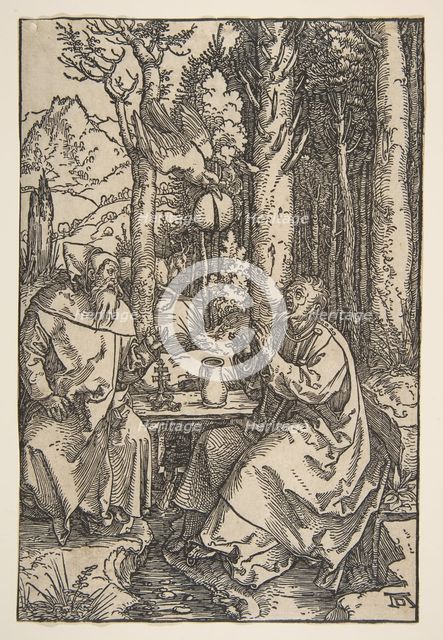 Saint Anthony and Saint Paul in the Desert, ca. 1503. Creator: Albrecht Durer.