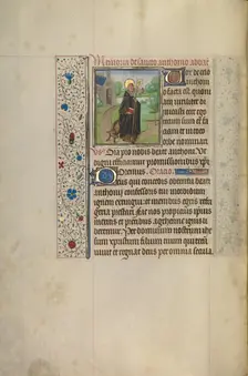 Saint Anthony; Arenberg Hours, early 1460s. Creator: Workshop of Willem Vrelant