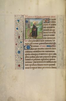 Saint Anthony; Arenberg Hours, early 1460s. Creator: Workshop of Willem Vrelant