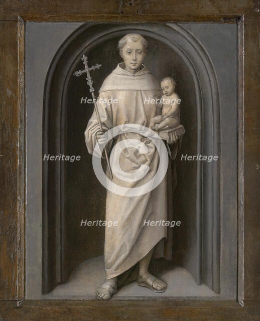 Saint Anthony of Padua, 1485/90. Creator: Hans Memling.