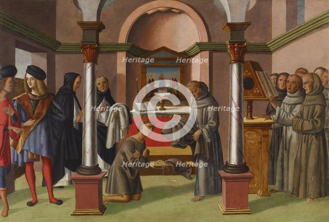 Saint Anthony of Padua Taking the Habit of the Franciscan Order, c1515-1525. Creator: School of the Romagna.