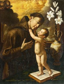 Saint Anthony of Padua with Baby Jesus, 18th century. Creator: Unknown