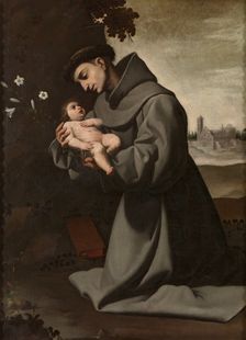 Saint Anthony of Padua with the Infant Christ, c1635-1650. Creator: Francisco de Zurbaran
