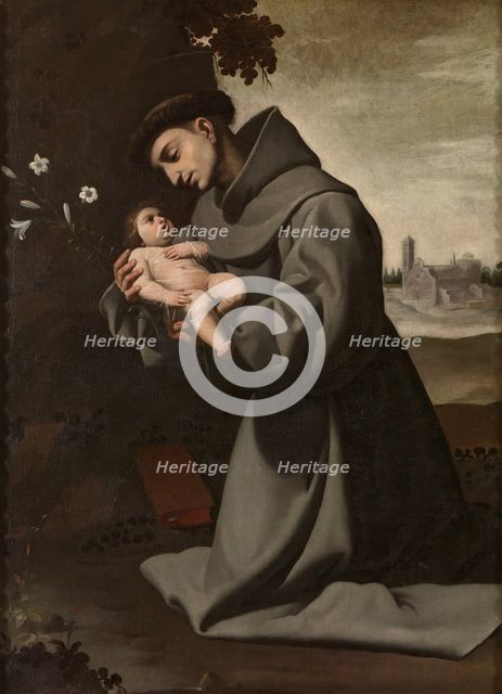 Saint Anthony of Padua with the Infant Christ, c1635-1650. Creator: Francisco de Zurbaran.