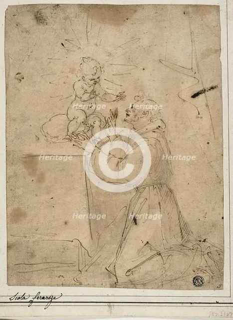 Saint Anthony of Padua Adoring the Christ Child, n.d. Creator: Guglielmo Caccia.