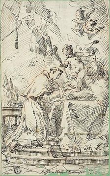 Saint Anthony of Padua and the Infant Jesus, n.d. Creator: Gaspare Diziani