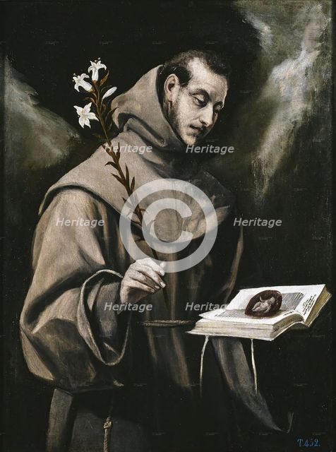 Saint Anthony of Padua, c1580. Creator: El Greco.