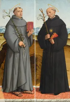 Saint Anthony of Padua. Saint Nicholas of Tolentino. Creator: Savoldo, Giovanni Girolamo (Girolamo da Brescia) (1480/85-1548)