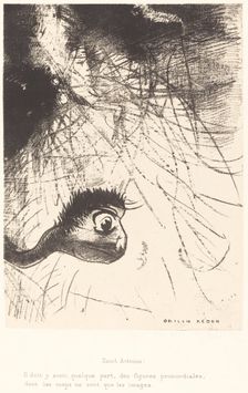 Saint-Antoine: Il doit y avoir quelque part des figures primordiales dont les corps ne sont..., 1889 Creator: Odilon Redon
