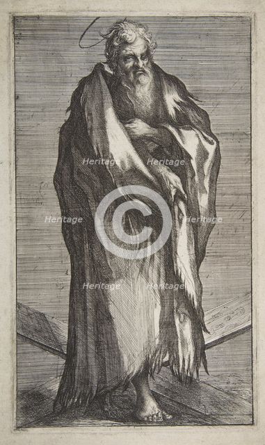 Saint Andrew, 1595-1616. Creator: Jacques Bellange.