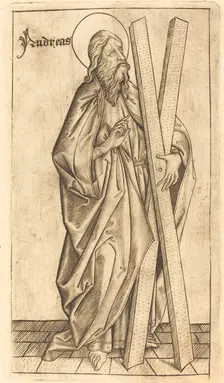 Saint Andrew, c. 1470/1480. Creator: Israhel van Meckenem