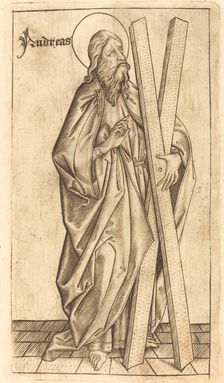 Saint Andrew, c. 1470/1480. Creator: Israhel van Meckenem