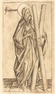 Saint Andrew, c. 1470/1480. Creator: Israhel van Meckenem