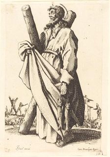 Saint Andrew, published 1631. Creator: Jacques Callot