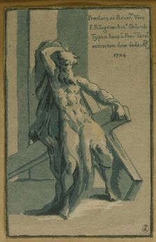 Saint Andrew Seated on His Cross, 1724. Creator: Anton Maria Zanetti