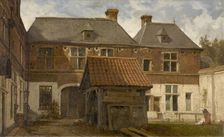 Saint Anna Almshouse in the Otto Veniusstraat Antwerp, c1870s. Creator: Hendrik Frans Schaefels